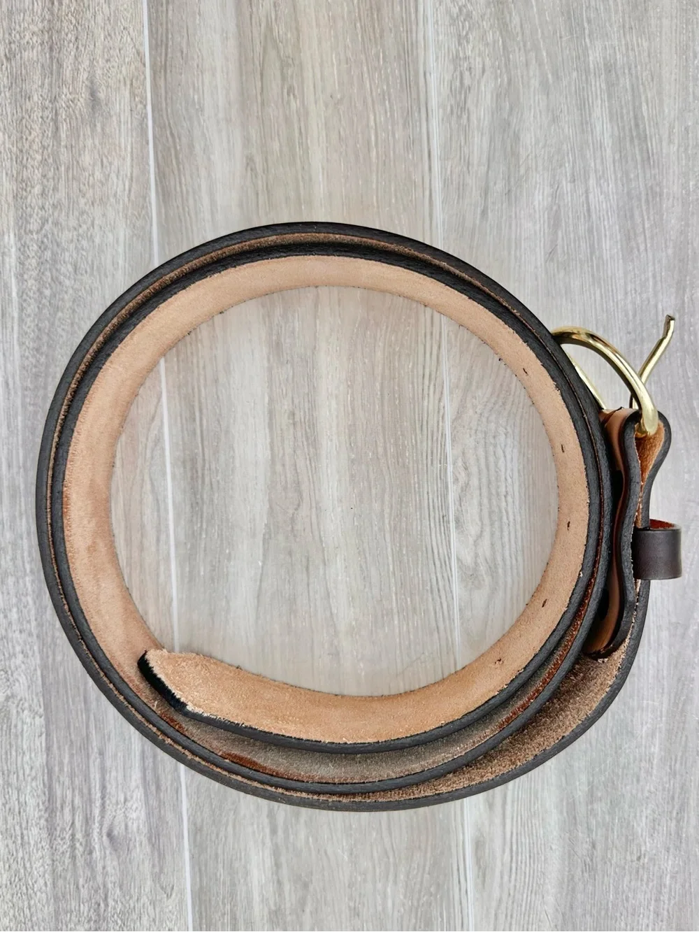 Western Eagle Tooled Leather Belt Full Grain Cowhide Handmade Heavy Duty  Sz 42